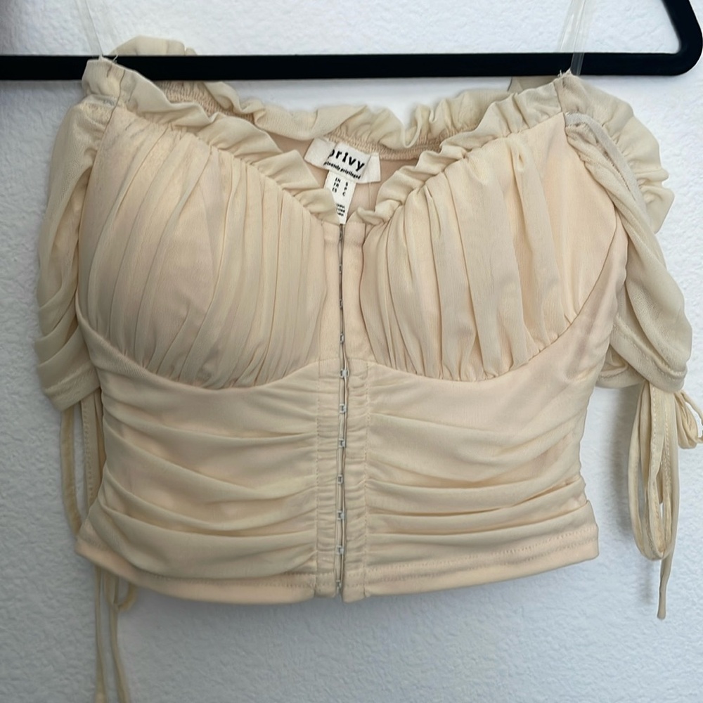Corset tan top